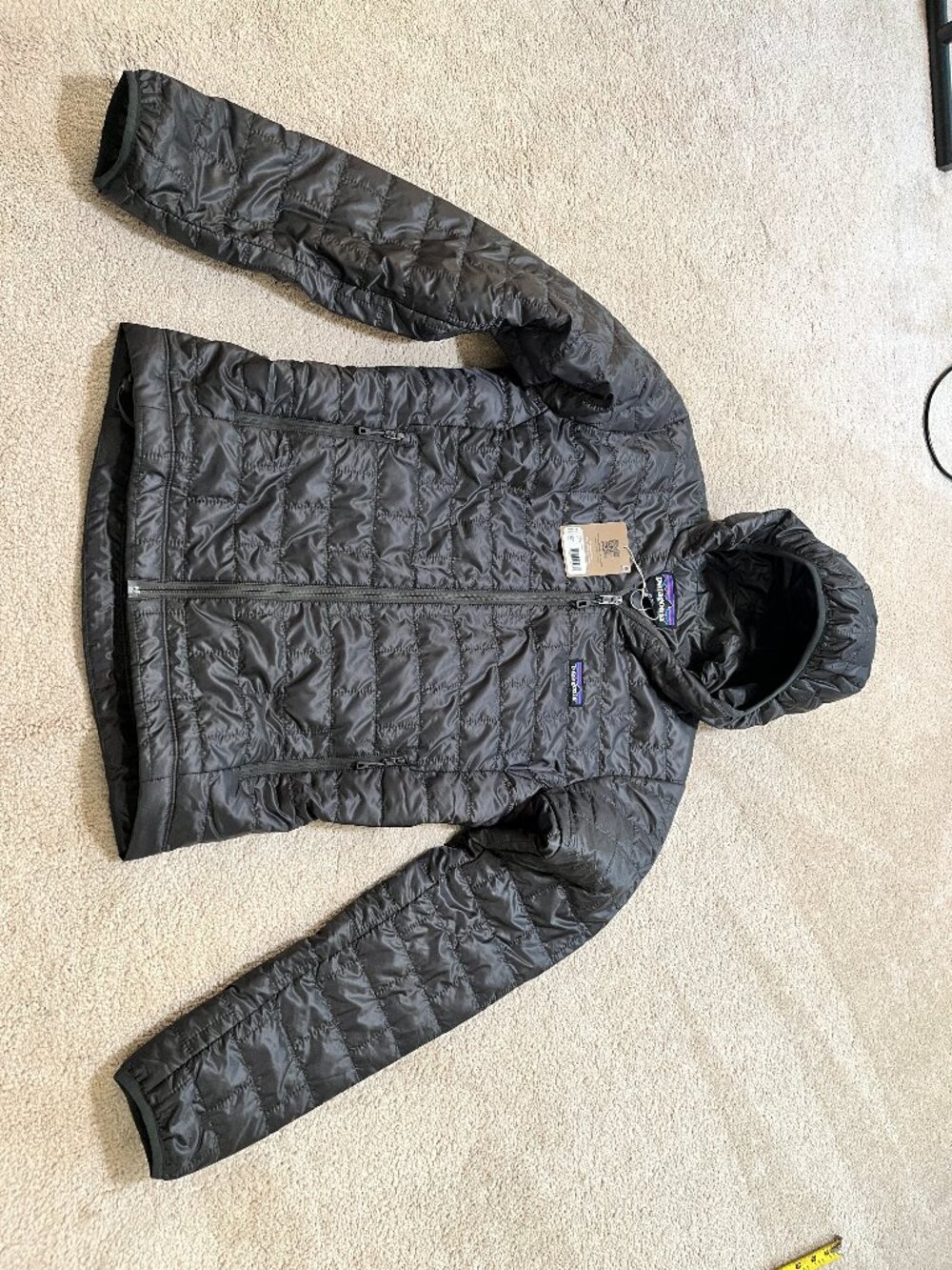New NWT Men's Patagonia Nano Puff Hoody Jacket XS Forge Grey Extra Small